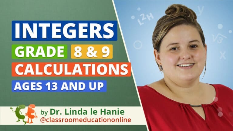 Integers - Grade 8 and 9 Calculations