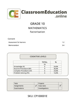 cp100001e factorising 1
